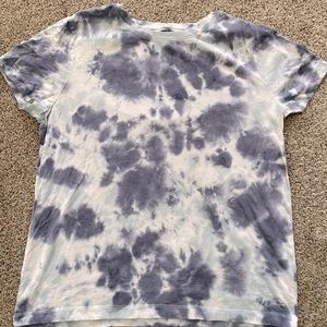 blue tie die tshirt